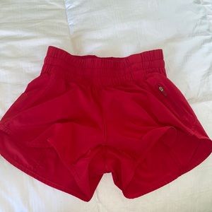 Red lulu shorts